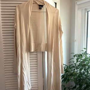 BCBG Max Azria Silk wrap with sleeves